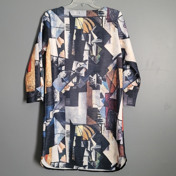 Smashed Lemon Multicolor Printed  Pull-on Dress. Size 6 US/36 EU - Picture 2 of 6